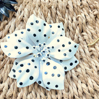 Flower Power Woven Straw Handbag - One-of-a-Kind