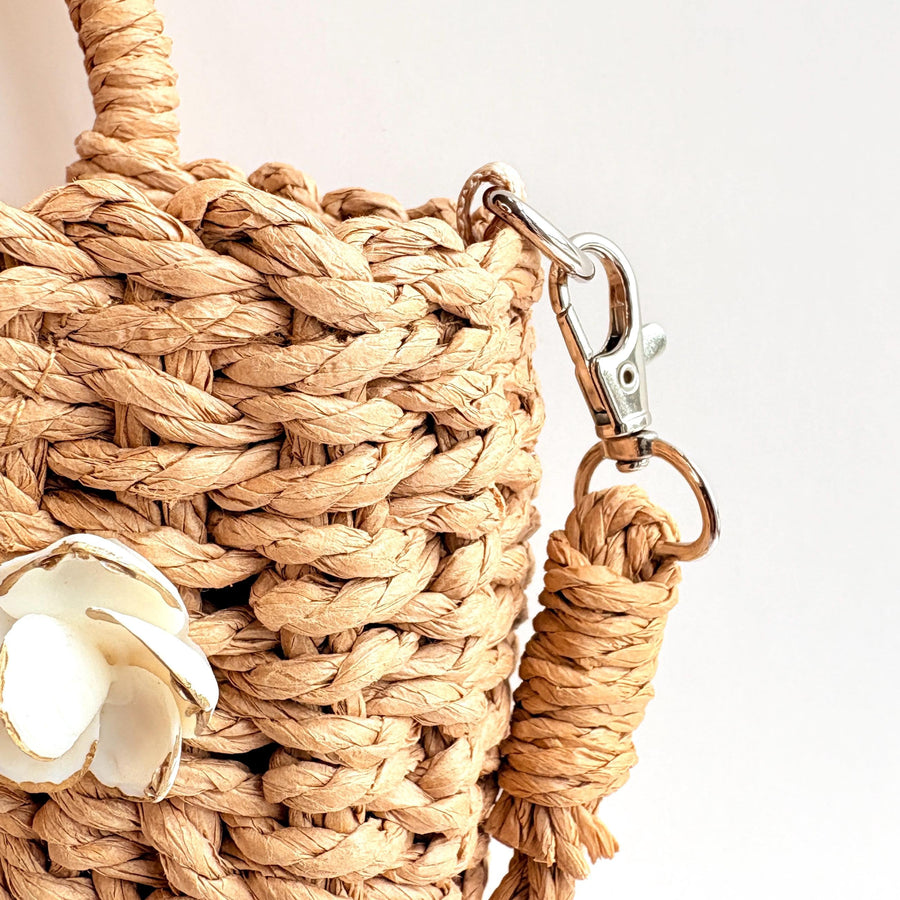 The Cora Woven Straw Handbag - One-of-a-Kind