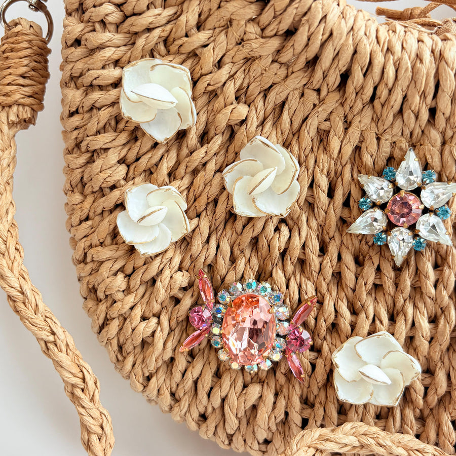 The Cora Woven Straw Handbag - One-of-a-Kind