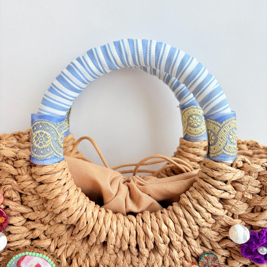 Pear With Me Straw Handbag - One-of-a-Kind