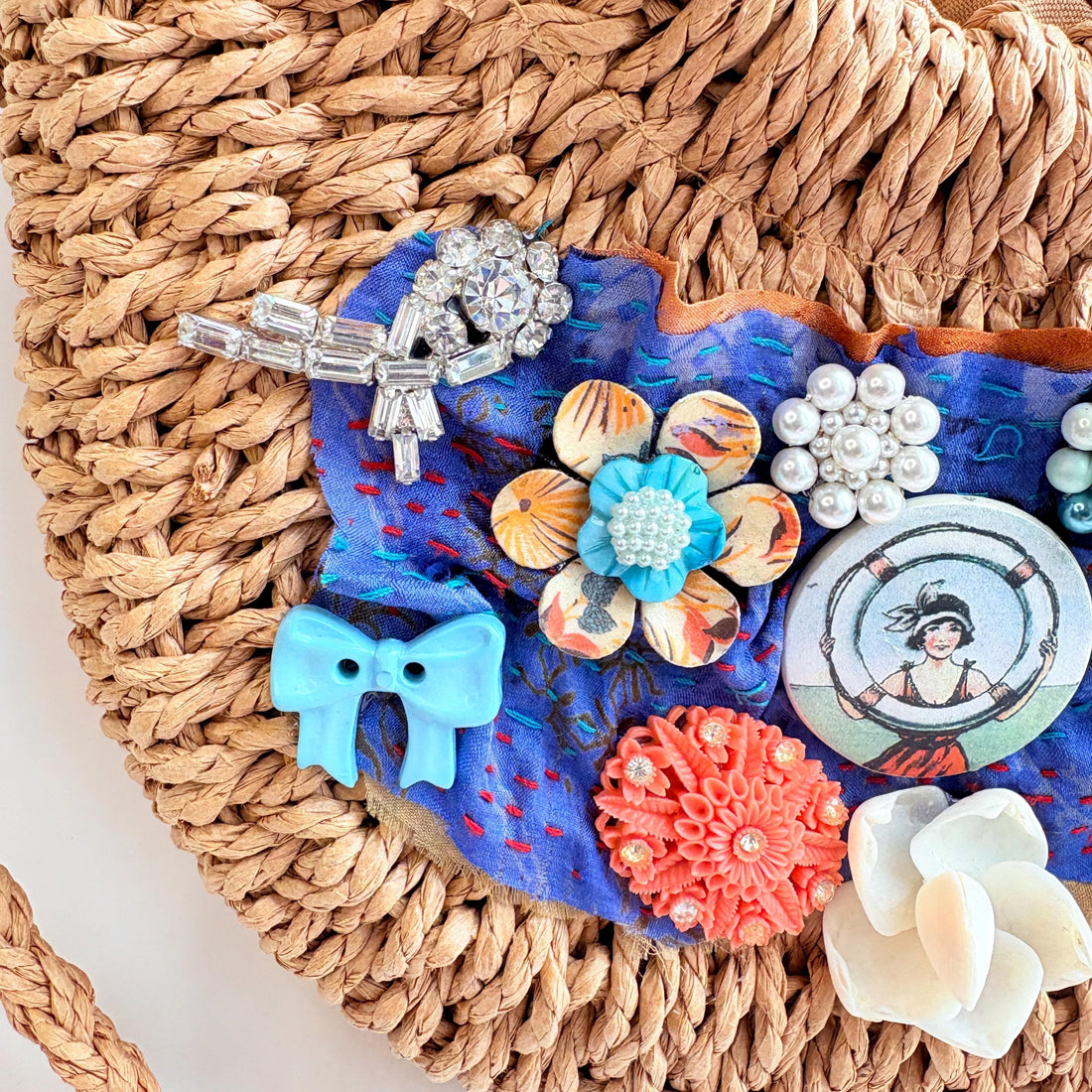 Cape May Straw Handbag - One-of-a-Kind