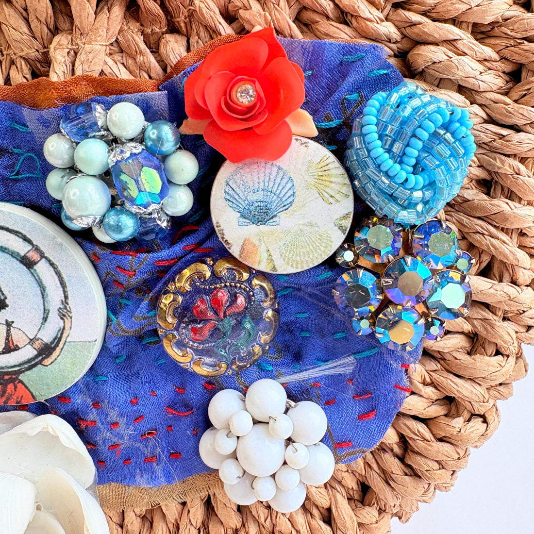 Cape May Straw Handbag - One-of-a-Kind