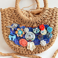 Cape May Straw Handbag - One-of-a-Kind