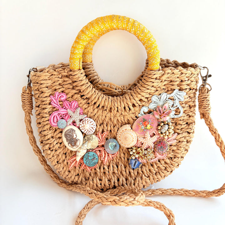 The Siren Straw Handbag - One-of-a-Kind