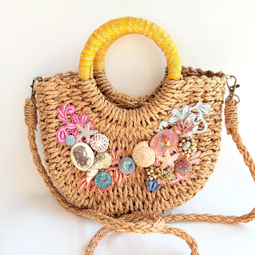 The Siren Straw Handbag - One-of-a-Kind