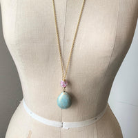 Easter Egg Etched Locket Necklace