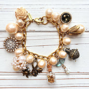 Pearl and Trinkets Charm Bracelet