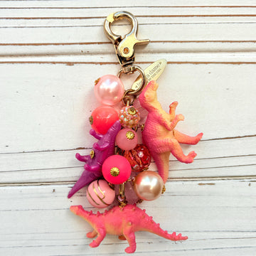 Favorite Dinosaur Purse Charm in Taffy Pink