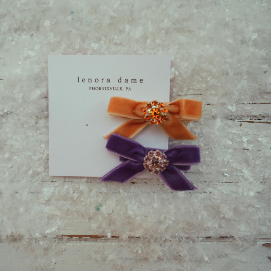 Lenora Dame One-of-a-Kind Velvet hair bow