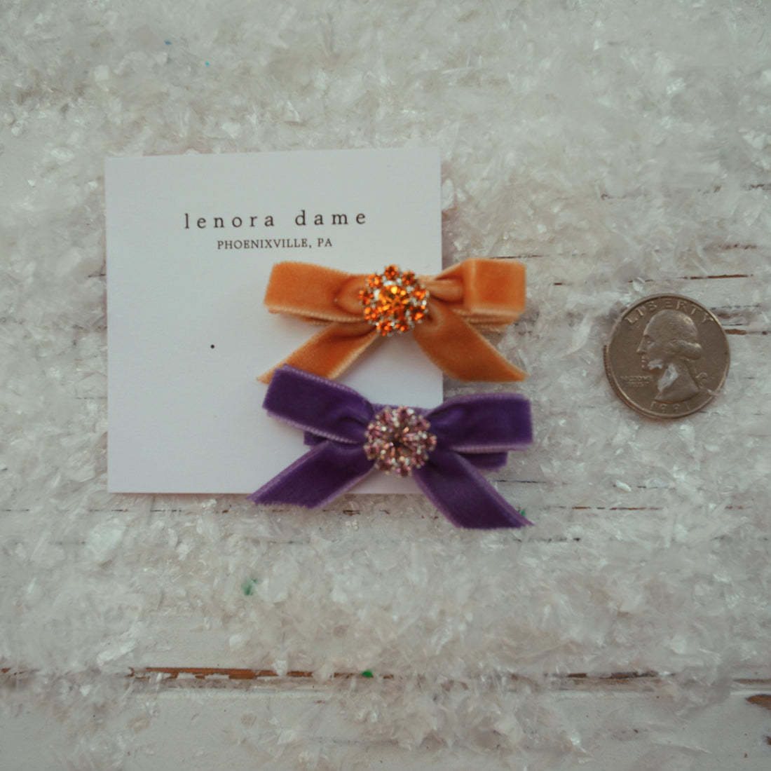 Lenora Dame One-of-a-Kind Velvet hair bow