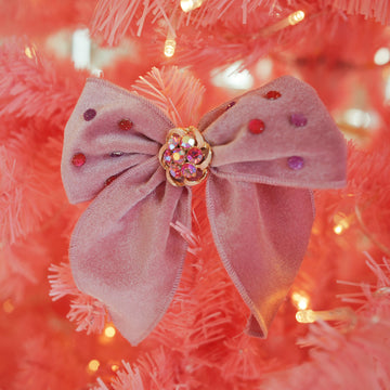 Lenora Dame Christmas Morning Lilac Hair Bow