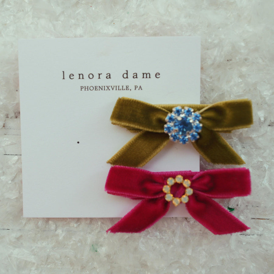 Lenora Dame One-of-a-Kind Velvet hair bow