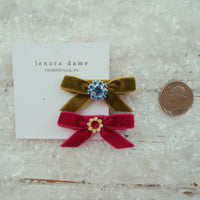 Lenora Dame One-of-a-Kind Velvet hair bow