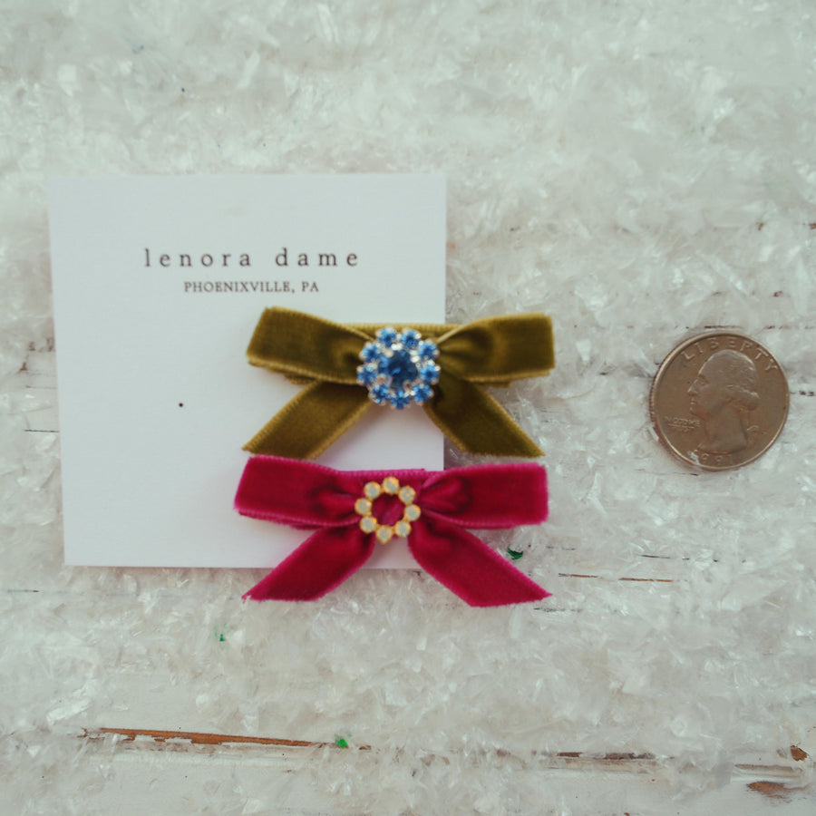 Lenora Dame One-of-a-Kind Velvet hair bow