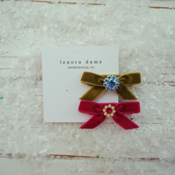 Lenora Dame One-of-a-Kind Velvet hair bow