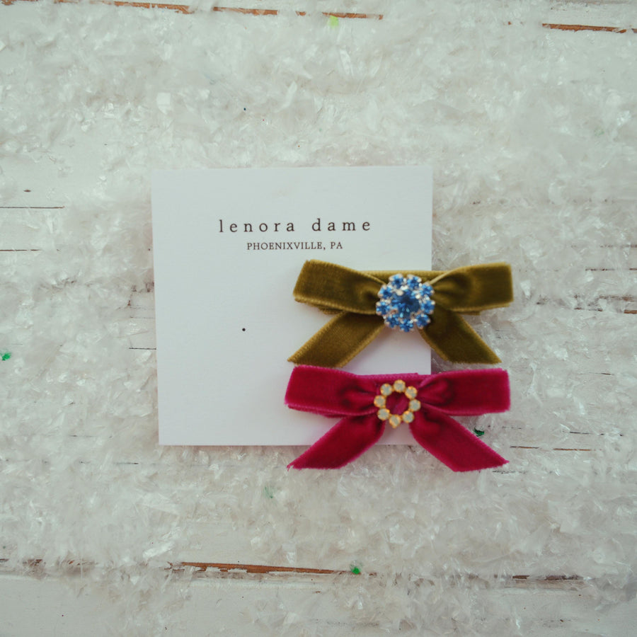 Lenora Dame One-of-a-Kind Velvet hair bow