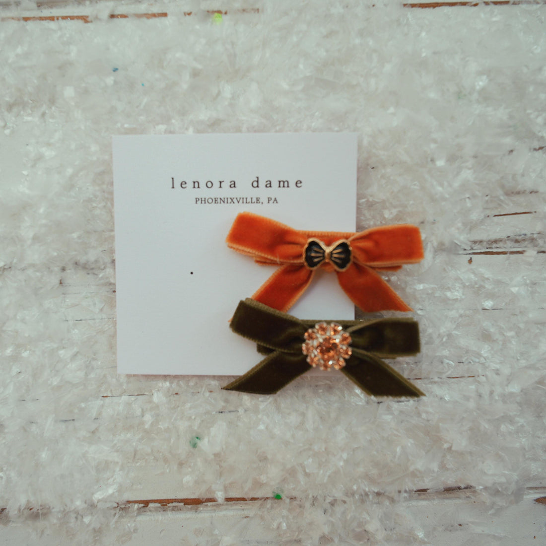 Lenora Dame One-of-a-Kind Velvet hair bow