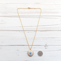Lenora Dame White Wreath Locket