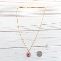 Lenora Dame Raspberry Pinky Locket