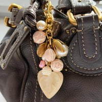 Lenora Dame Opalite Heart Bag Charm