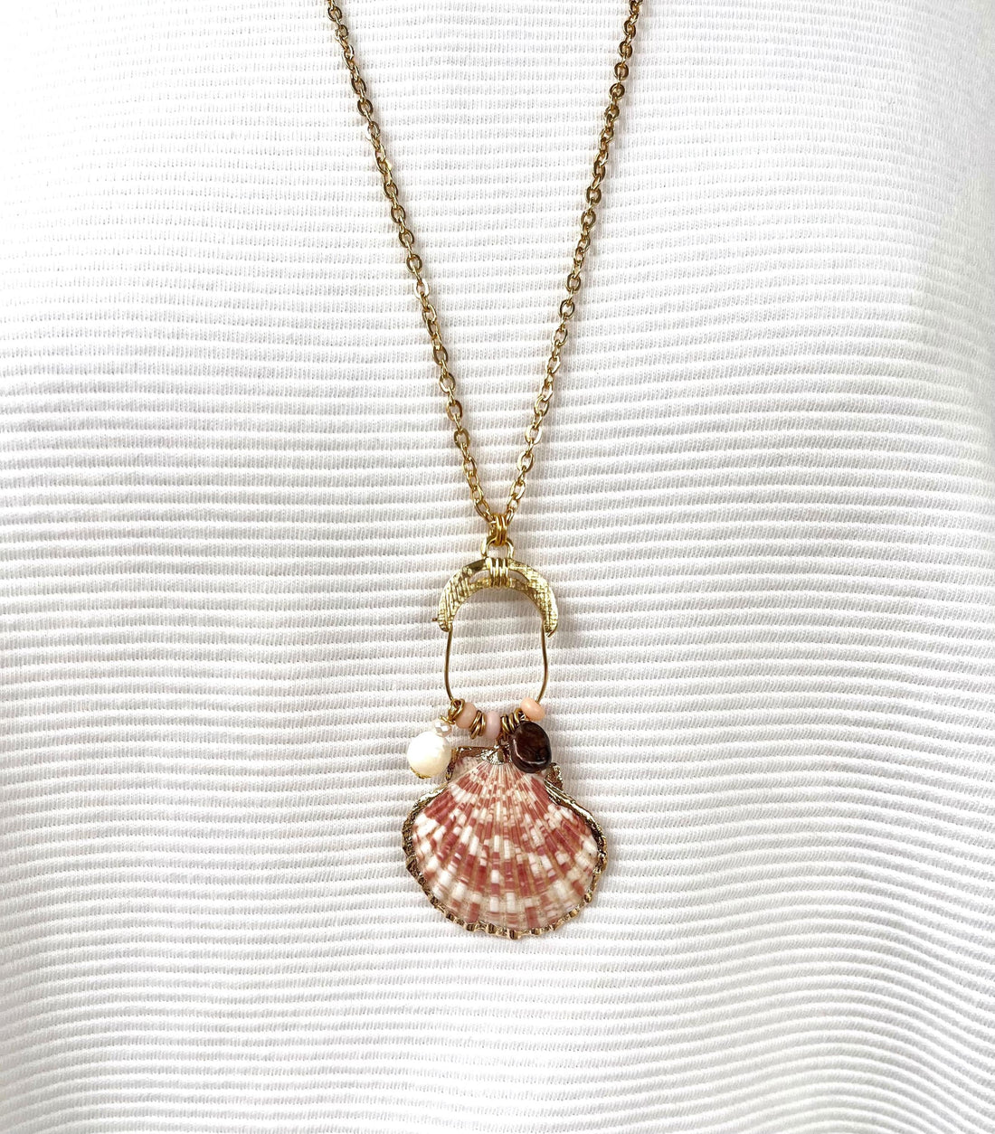 Lenora Dame One-Of-A-Kind Seashell Pendant Necklace