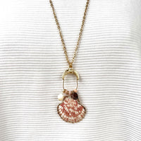 Lenora Dame One-Of-A-Kind Seashell Pendant Necklace