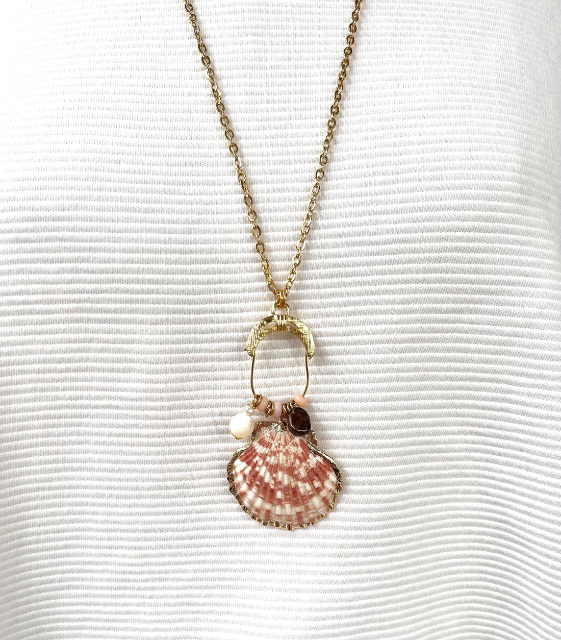 Lenora Dame One-Of-A-Kind Seashell Pendant Necklace