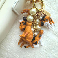 Lenora Dame Orange Cat Purse Charm