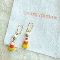 Lenora Dame Candy Corn Pearl Earrings
