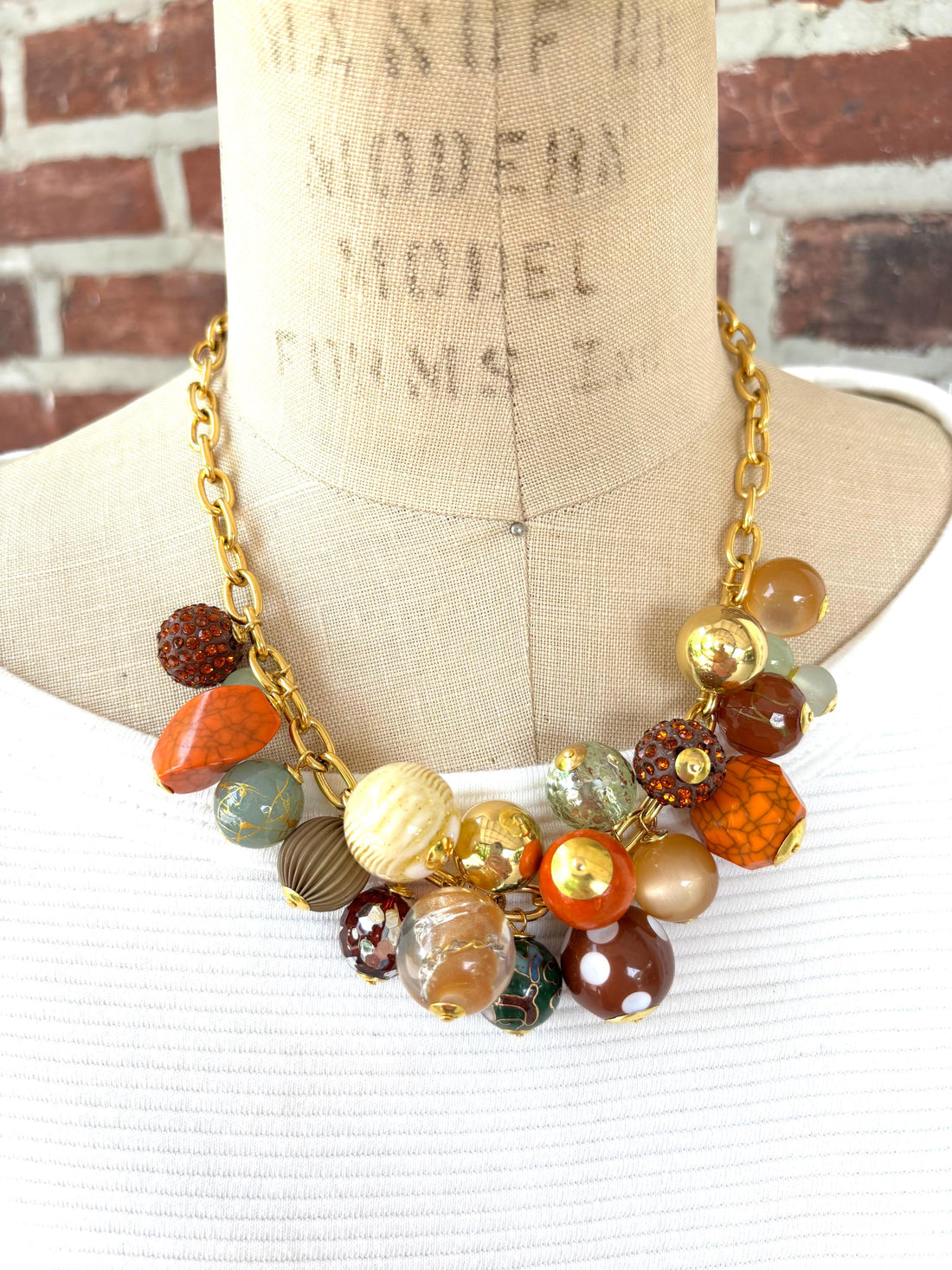 Lenora Dame Cornucopia Charm Necklace