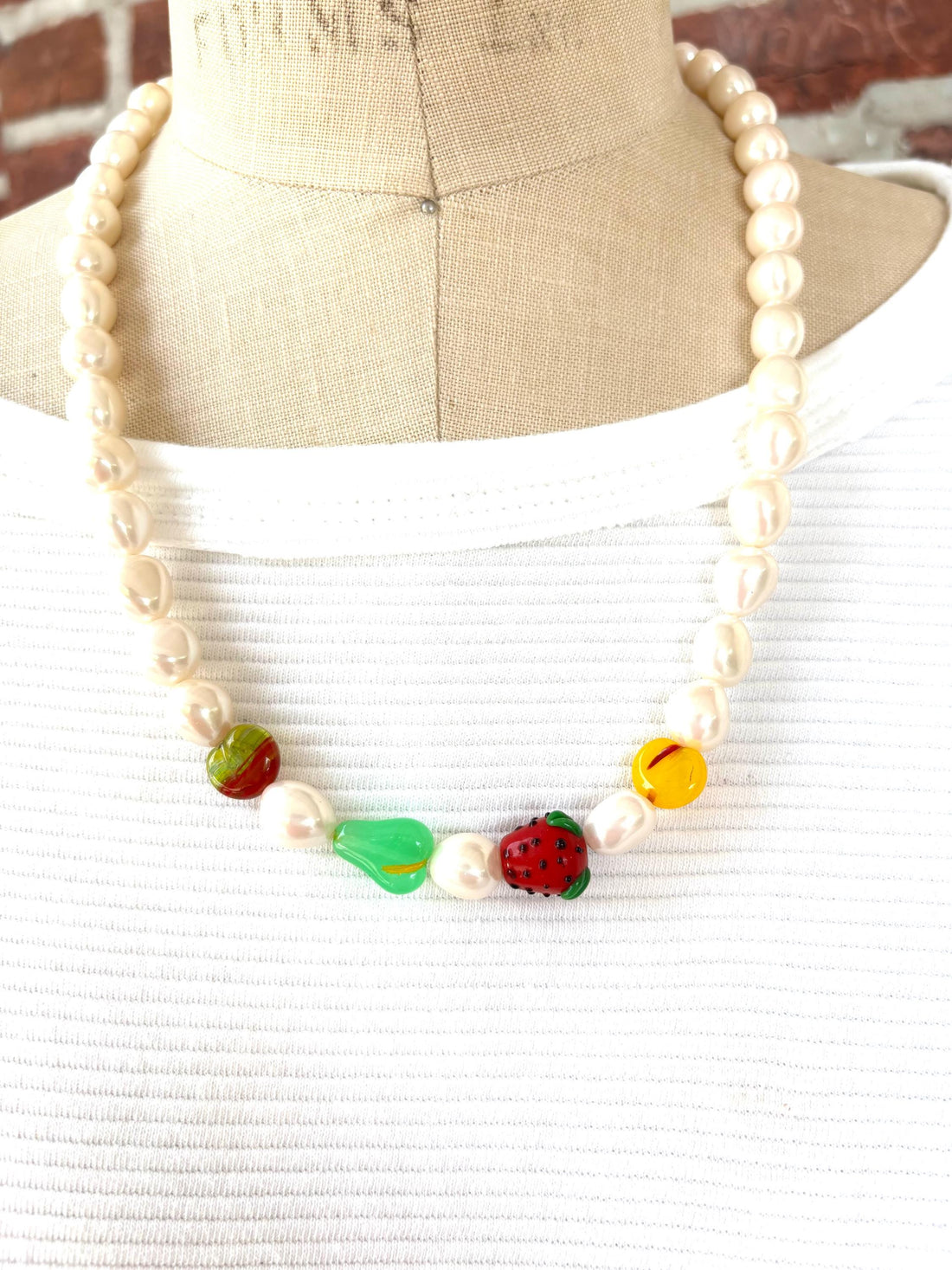 Lenora Dame Pearly Fruit Necklace