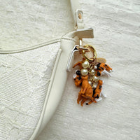 Lenora Dame Orange Cat Purse Charm