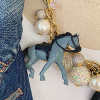 Lenora Dame Kentucky Derby Horse Necklace