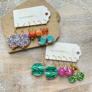 Folk Art Collection Discus Earrings Sets
