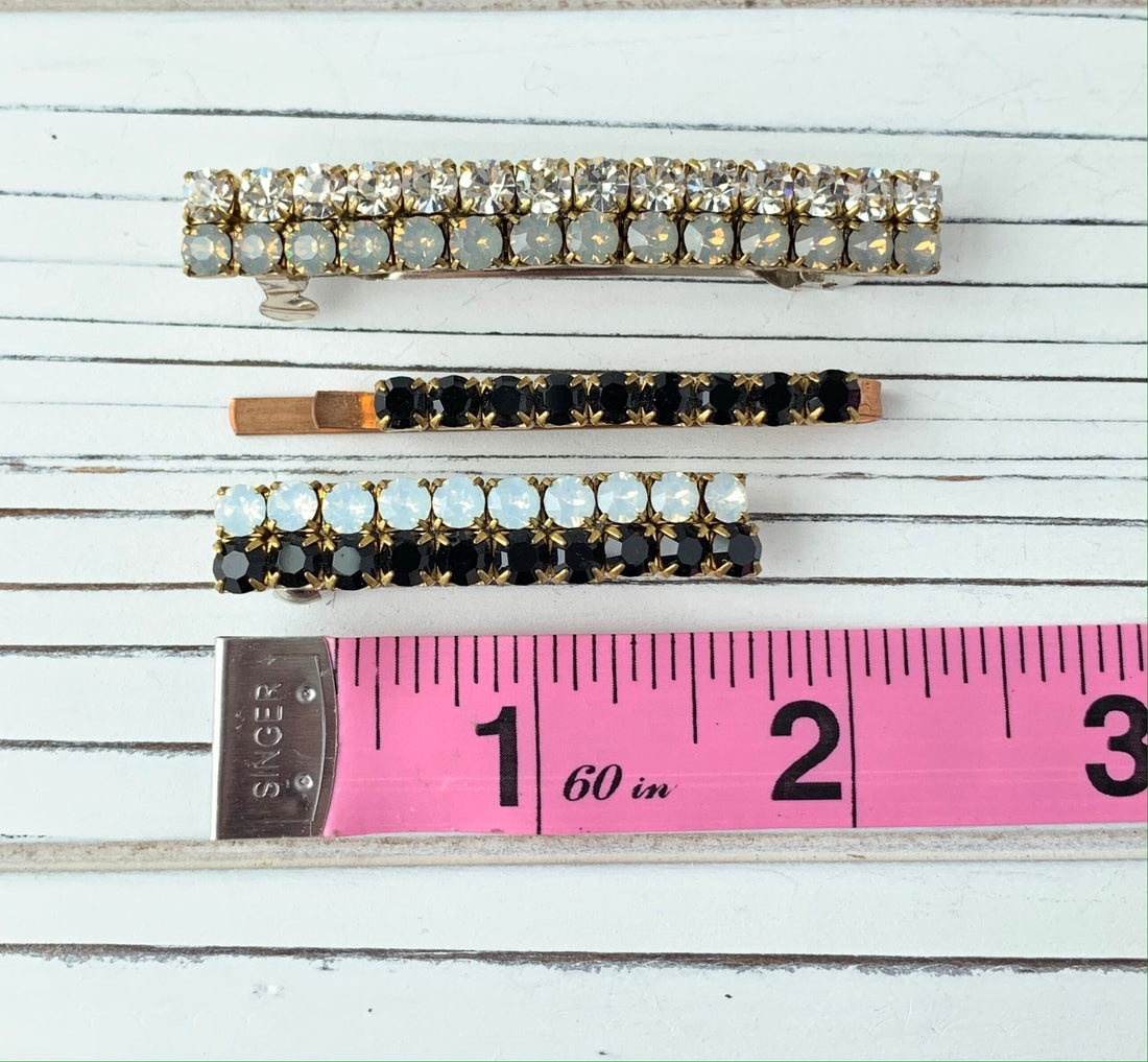 Lenora Dame Ladylike Hair Set in Jet and Opalescent