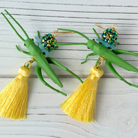 Lenora Dame Jiminy Cricket Tassel Earrings