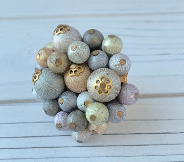 Lenora Dame Sparkling Champagne Statement Ring