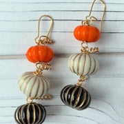 Lenora Dame Cinderella Pumpkin Fall Earrings