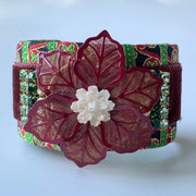 Lenora Dame Christmas Brocade Cuff Bracelet