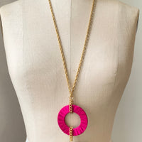Lenora Dame Large Puffed Heart Locket Necklace
